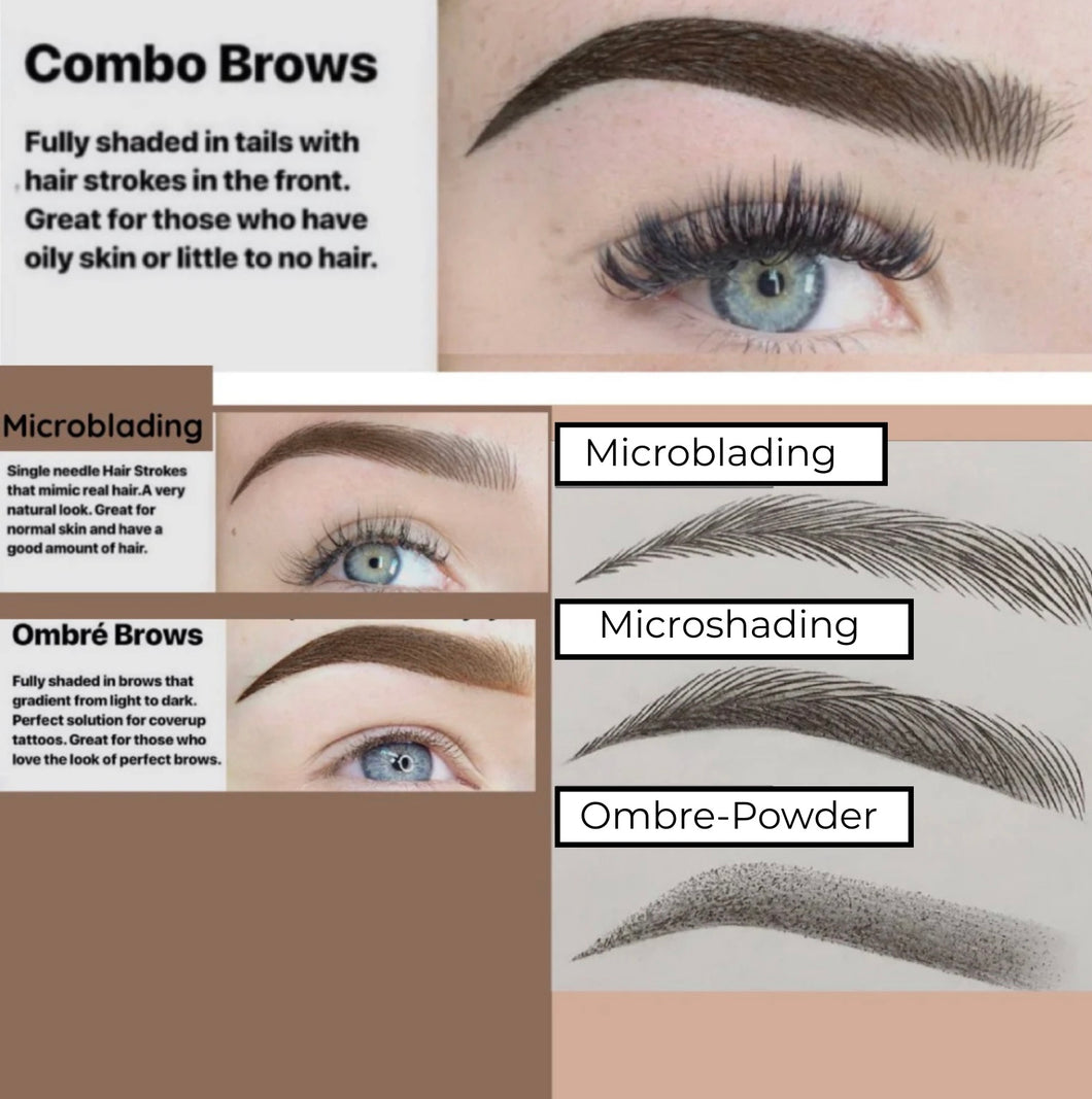 PACKAGE #2 (4 PMU COURSES)  microblading, combo brows, microshading, ombre powder brows (3 days course plus 3 months one on one support)