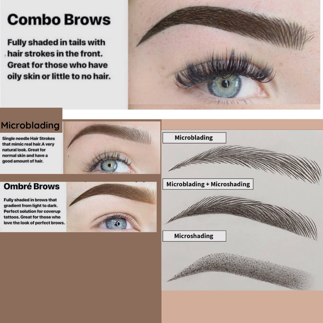 Questionable Brow PACKAGE #2 (4 PMU COURSES) microblading, combo brows, microshading, om ...